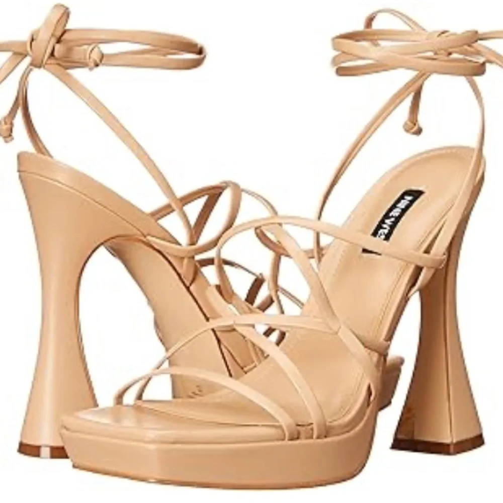 Nine West Tan Heels Modern Sophisticated Design